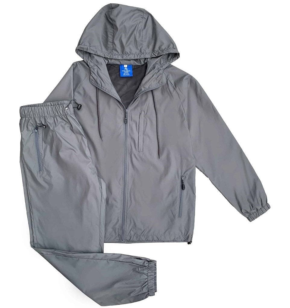 Royal Threads Men s Lightweight 2pc Retro Windbreaker Jogging Suit Navy 3XL The Funky 20